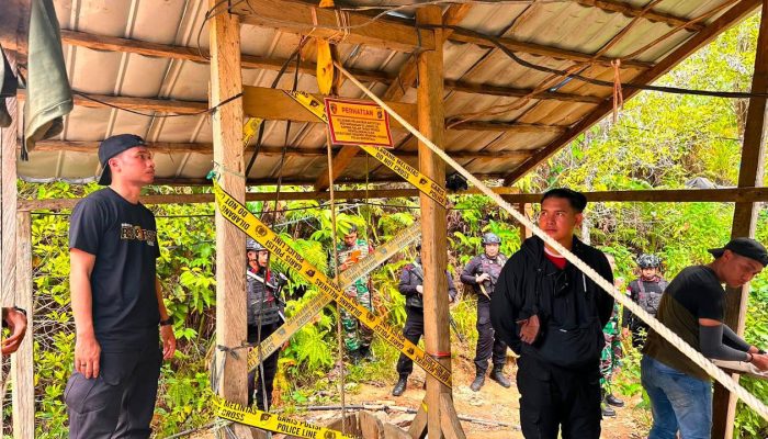 Polda Gorontalo Tutup Permanen Lubang Tambang-Tromol Pengolahan Emas Ilegal di Gorut 