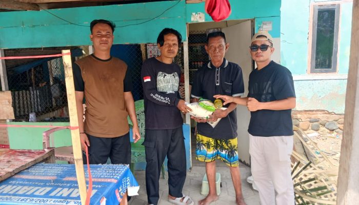 Salurkan Sembako di Desa Laut Biru, NRBR Gorontalo Hadir Ringankan Beban Masyarakat