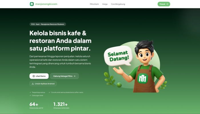 Karya Dosen IAIN Gorontalo, Aplikasi Manjonongki Siap Bantu Kafe dan Restoran Naik Kelas