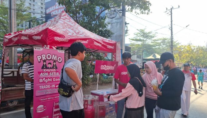 Pertamina Tebar Promo BrightGas di Car Free Day, Dukung LPG 3 Kg Tepat Sasaran  