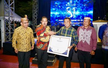 Disprekrafpora Terima Penghargaan dari Kemenkum Provinsi Gorontalo