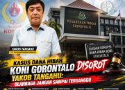 Kasus Dana Hibah KONI Gorontalo Disorot, Yakob Tangahu: Olahraga Jangan Sampai Terganggu